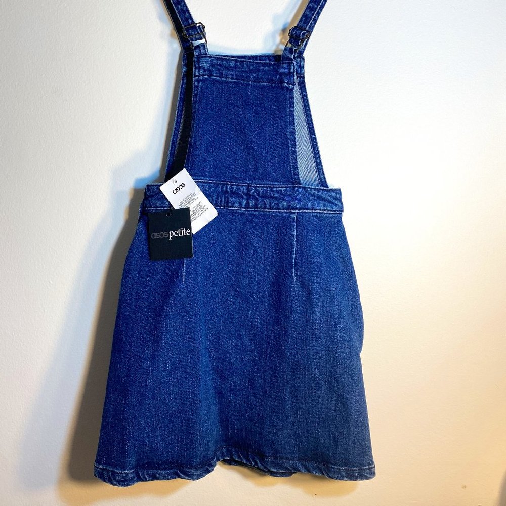 ASOS Petite Denim/Jean Overalls Dress